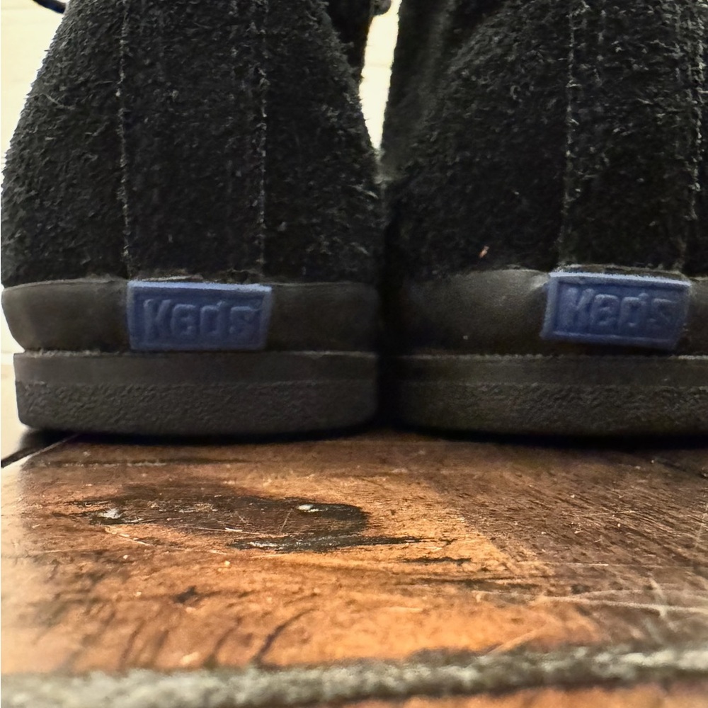 KEDS Vintage Black Chukka Boots Women’s Size 8 Boho Hippie Prairie Cottagecore - Picture 3 of 11